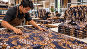Proses Produksi Batik Custom Logo Perusahaan di Pabrik Batik Soehadi Solo